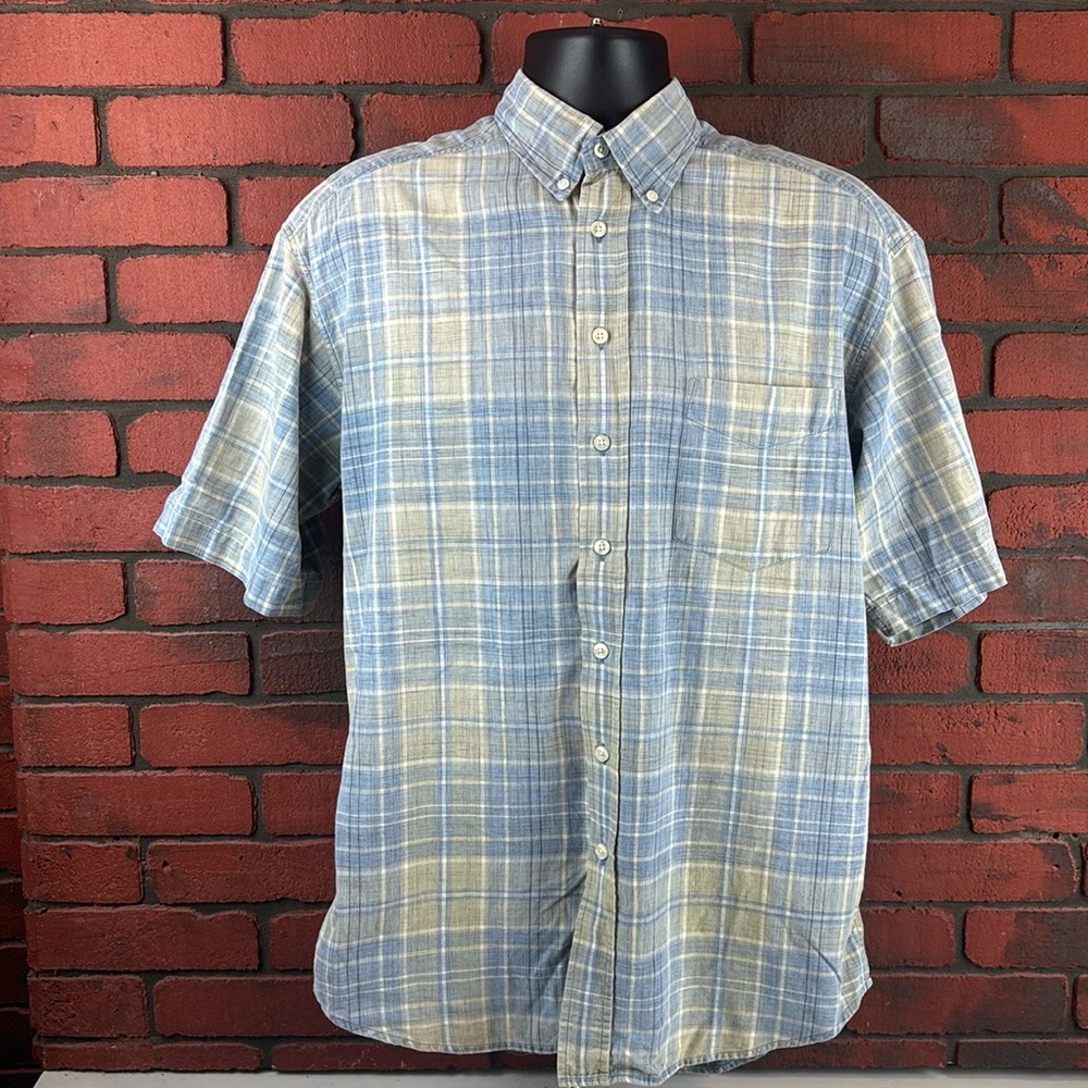 McEarl Shirt Mens Medium Plaid Button Down